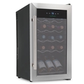 Nutrichef 15Bottles Compressor Wine Cooler Ss Door PKCWC15